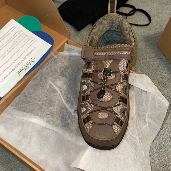 Men’s Orthofeet sandals in Clearwater Brown main image 8